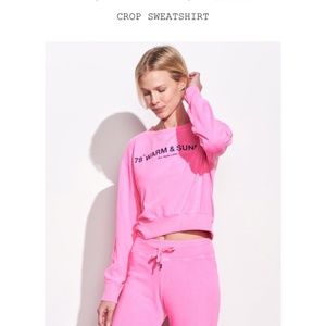 NWT SUNDRY 78º CROPPED SWEATSHIRT